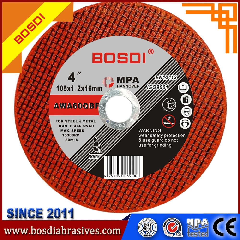 4" Yuri Single Net Cutting Wheel for India Market, OEM Cutting Disc, 107X1.2X16mm