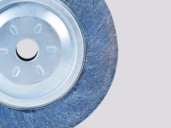 250 mm Lamellenschleifscheibe aus Zirkonoxid-Aluminiumoxid mit schnellem Schnitt und guter Elastizität für Winkelschleifer