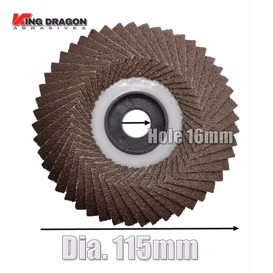 T27 115 mm P80 Keramik-Zirkonoxid-Aluminiumoxid-Lamellenscheibe