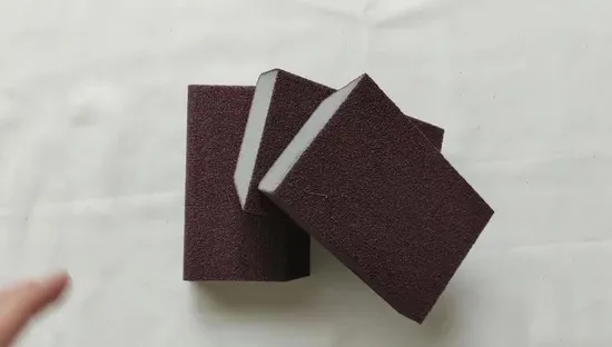 120*90/65*25mm Schmirgel Waschen Schleifpapier Pads Schleifschwamm Schleifblock