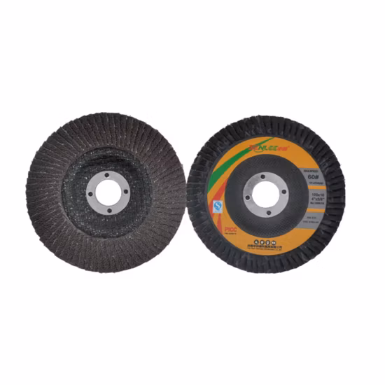 115 * 22 mm Keramik-Halbbogen-Fächerscheibe zum Schleifen von Metall und Edelstahl